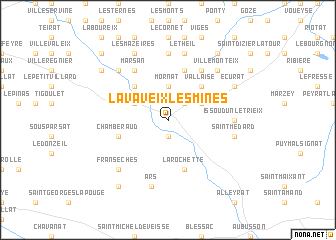 map of Lavaveix-les-Mines