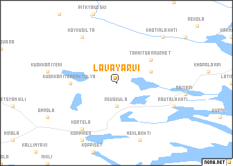 map of Lavayarvi
