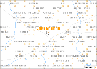 map of La Védrenne