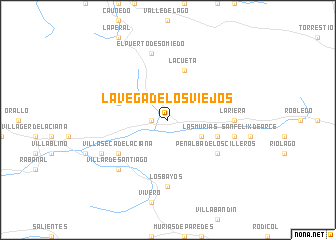 map of La Vega de los Viejos