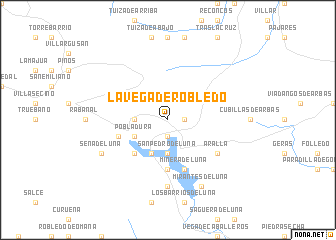 map of La Vega de Robledo