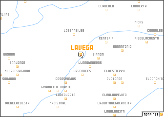 map of La Vega