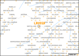 map of La Vega