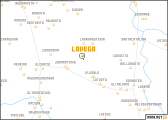 map of La Vega