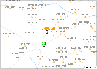 map of La Vega