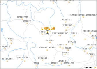 map of La Vega