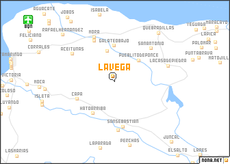 map of La Vega