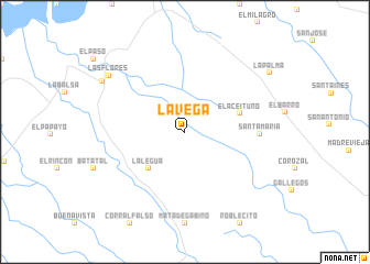 map of La Vega