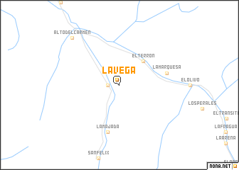 map of La Vega