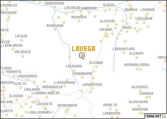 map of La Vega