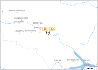 map of La Vega