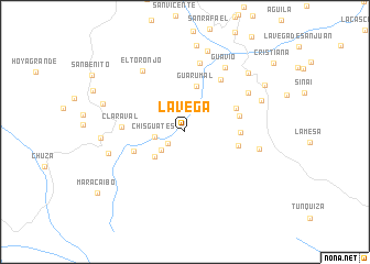 map of La Vega