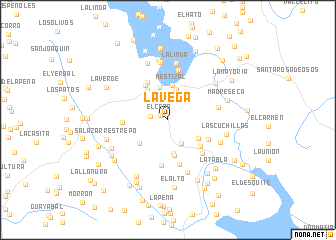 map of La Vega