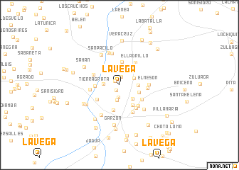 map of La Vega