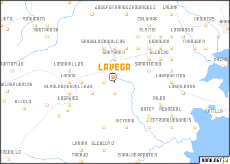 map of La Vega