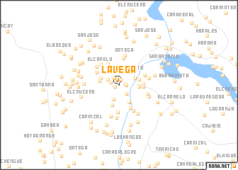 map of La Vega