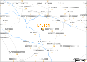 map of La Vega