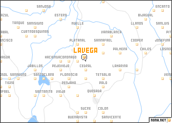 map of La Vega