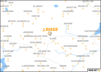 map of La Vega