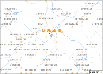 map of La Vegona