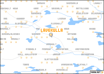 map of Lavekulla