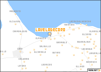 map of La Vela de Coro