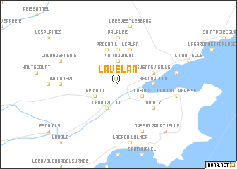 map of LʼAvelan