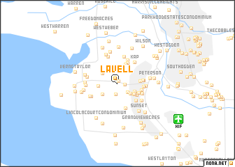 map of Lavell