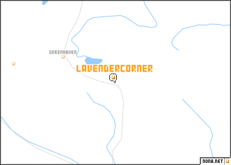 map of Lavender Corner