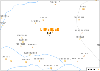 map of Lavender