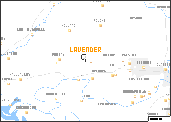 map of Lavender