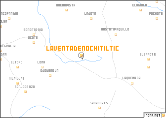 map of La Venta de Nochitiltic