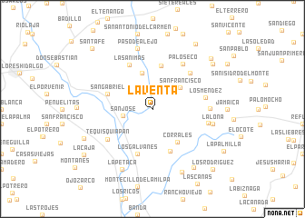 map of La Venta