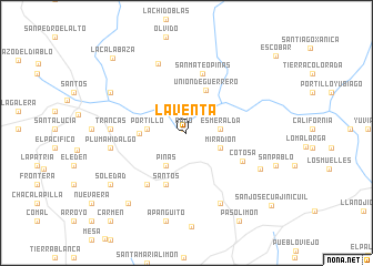 map of La Venta