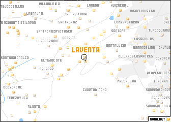 map of La Venta