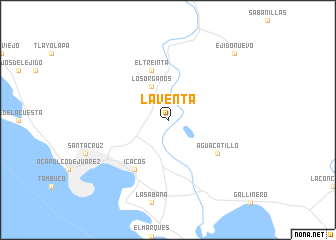 map of La Venta