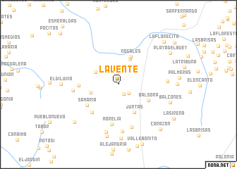 map of La Vente