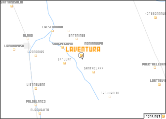 map of La Ventura