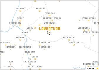 map of La Ventura