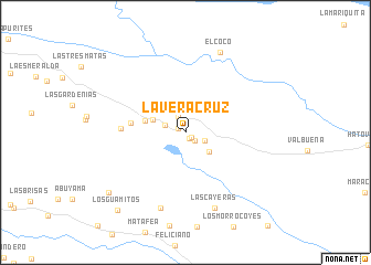 map of La Veracruz