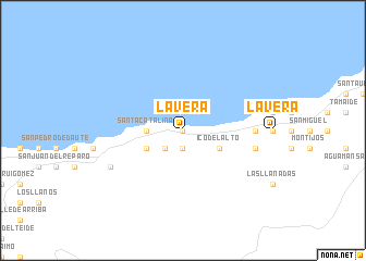 map of La Vera