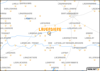 map of La Verdière