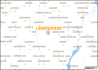 map of La Verdinière