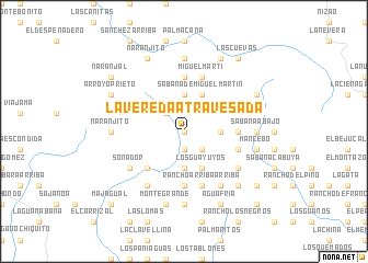 map of La Vereda Atravesada