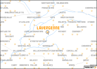 map of La Vergenne