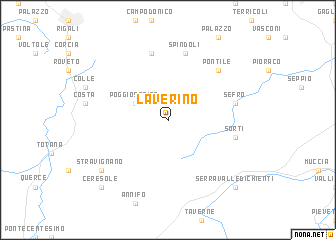 map of Laverino