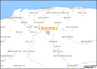 map of La Vernaz