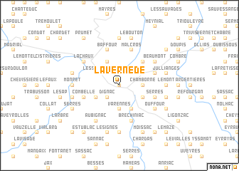 map of La Vernède