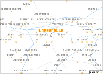 map of La Vernelle