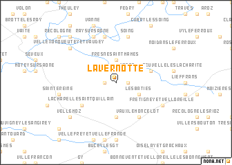 map of La Vernotte